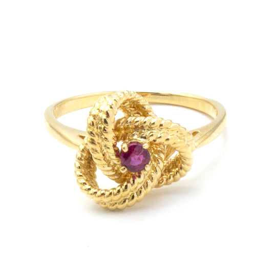 Tiffany & Co Twist ruby ring SIZE 52