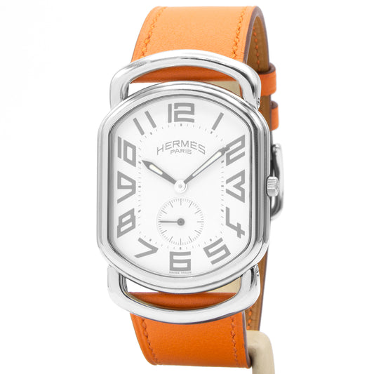 Hermès Rallye RA1.810 watch bracelet orange