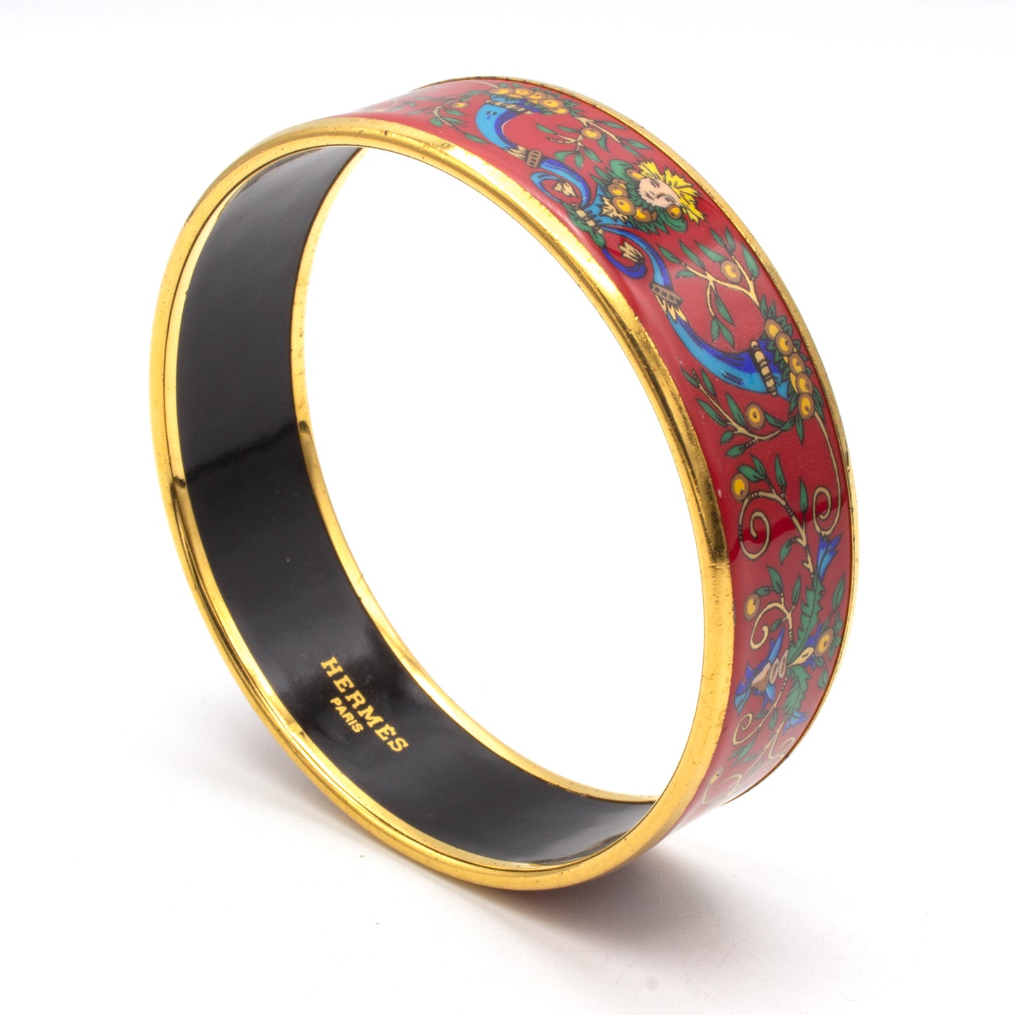 Hermès enamel bracelet rouge