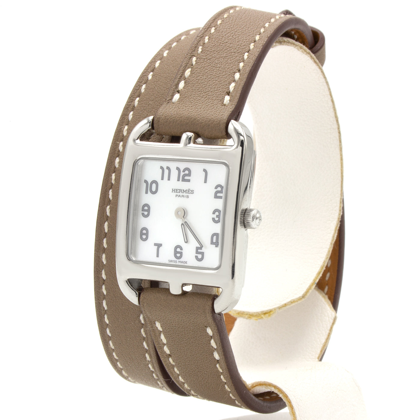 Hermes Cape Cod CC1.190 18K white gold watch