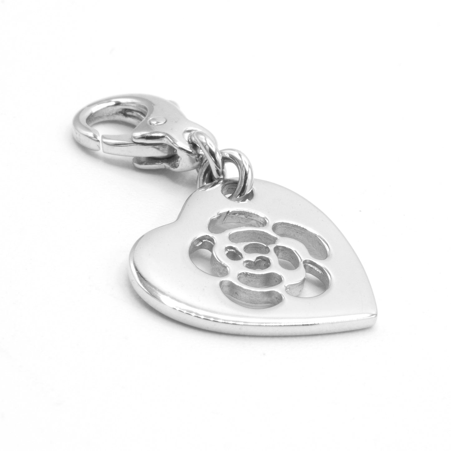 Chanel Camelia white gold pendant
