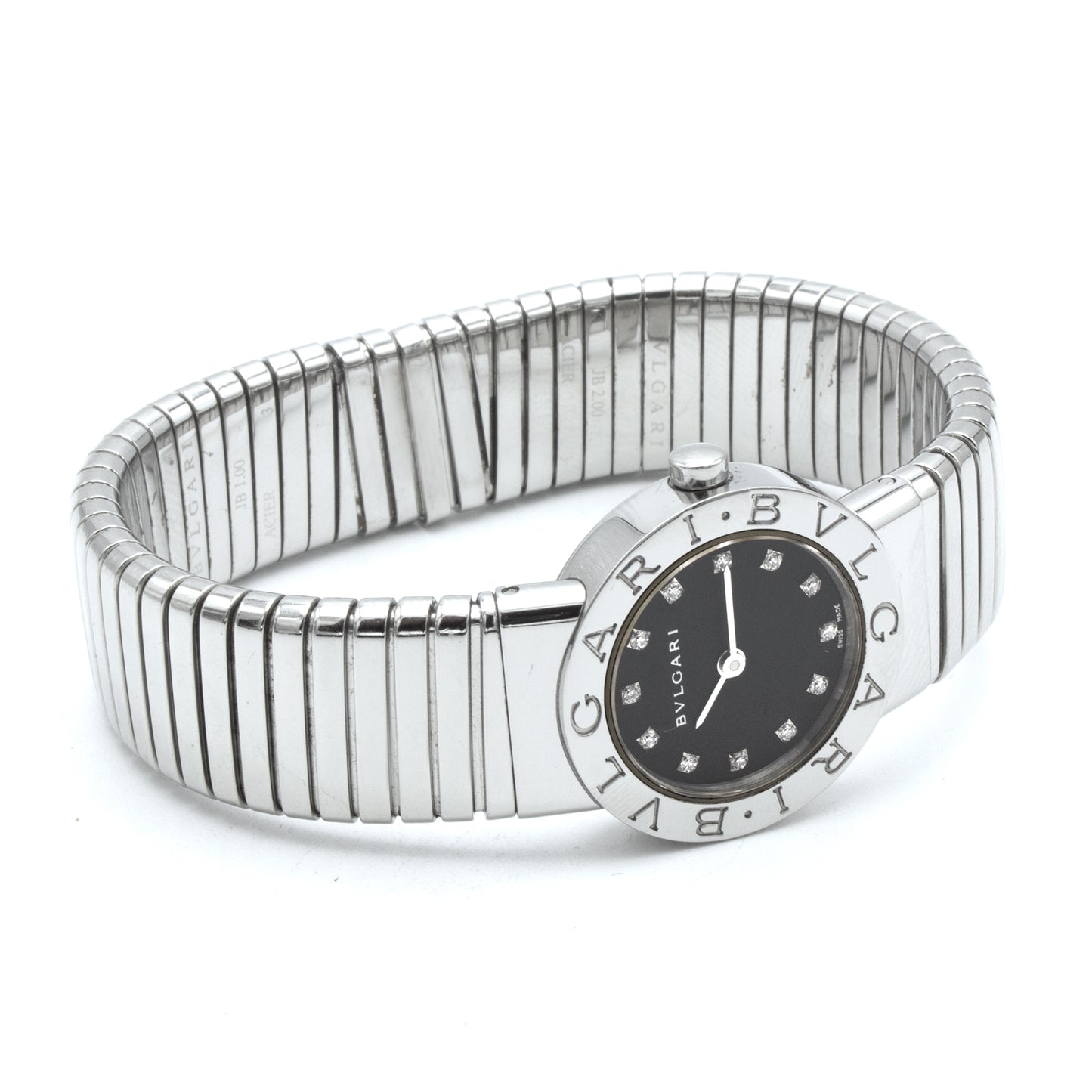 Bulgari Tubogas BB232TS 12 diamonds watch