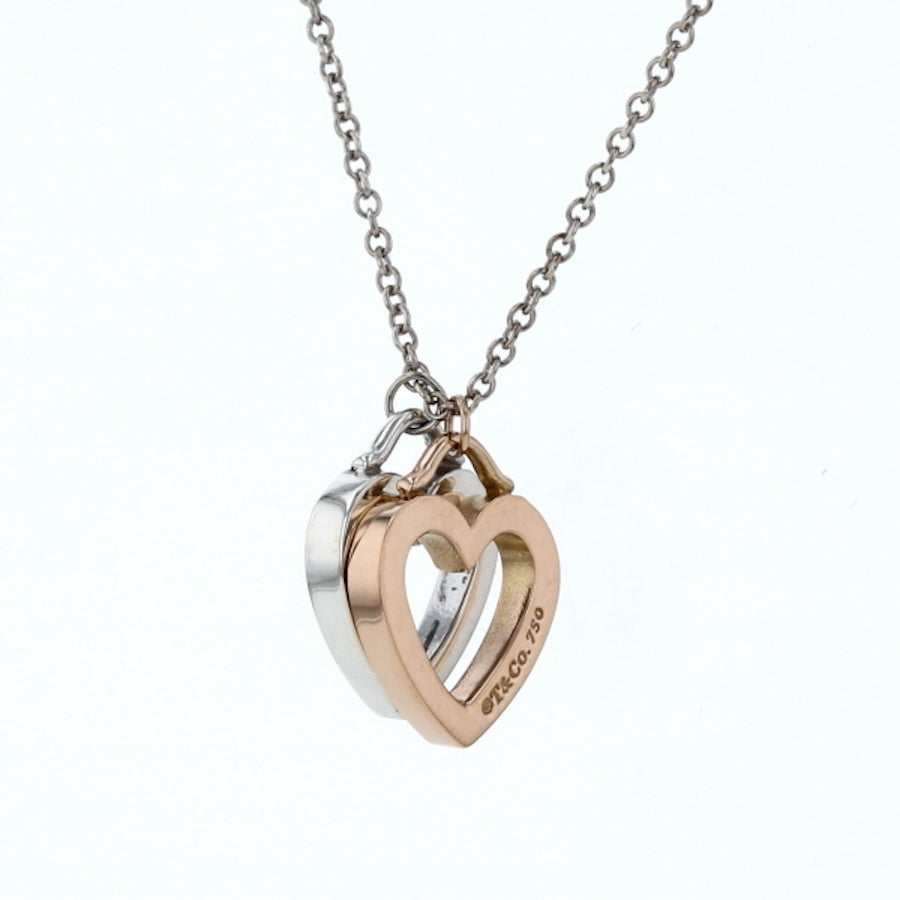 Tiffany & Co Twin Sentimental heart necklace