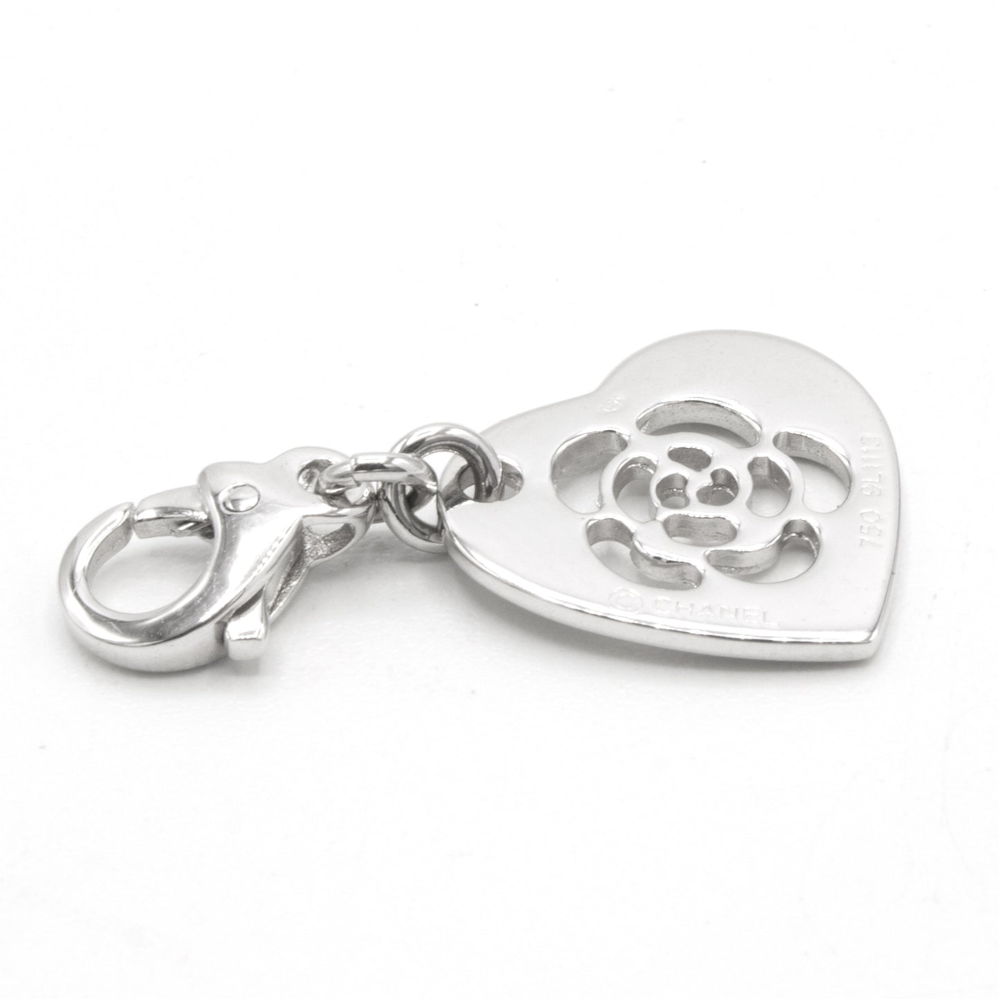 Chanel Camelia white gold pendant