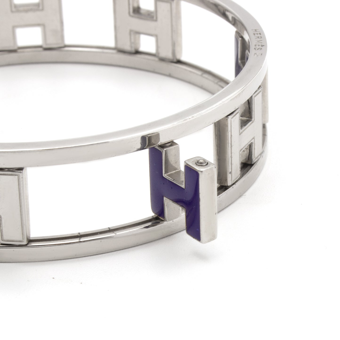 Hermès H silver bracelet