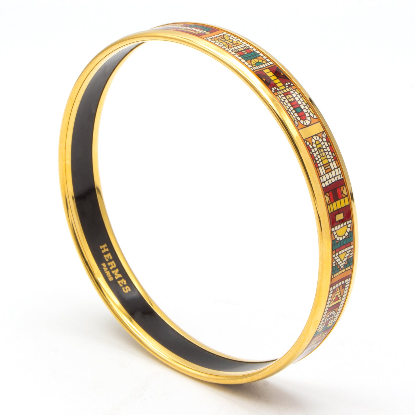 Hermès enamel bracelet mosaïque