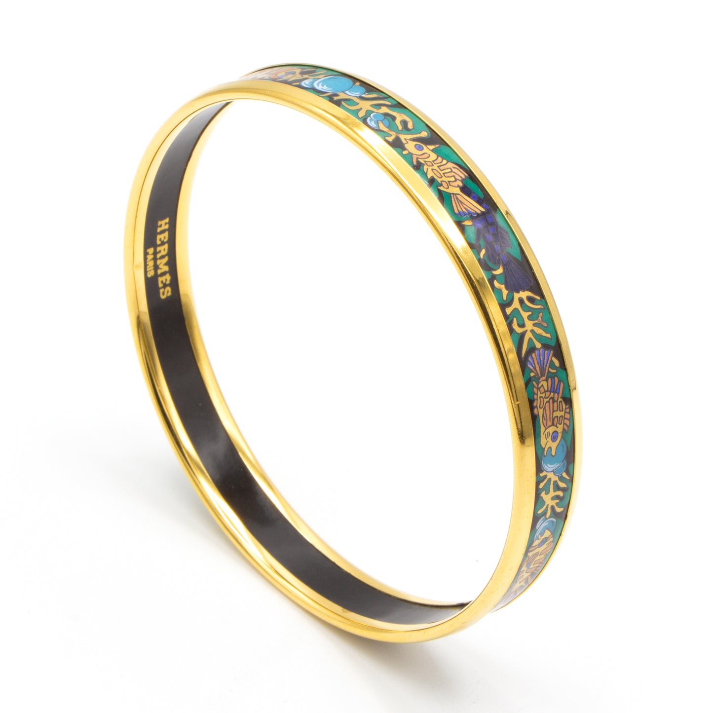 Hermès Enamel fish bracelet