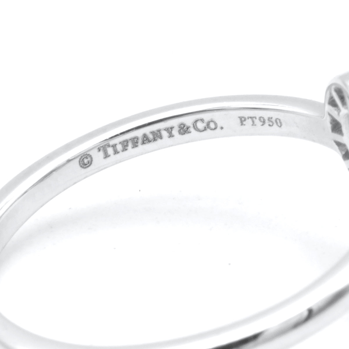 Tiffany Heart platinium ring SIZE 51,5