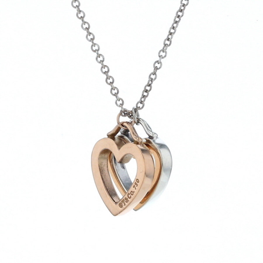 Tiffany & Co Twin Sentimental heart necklace