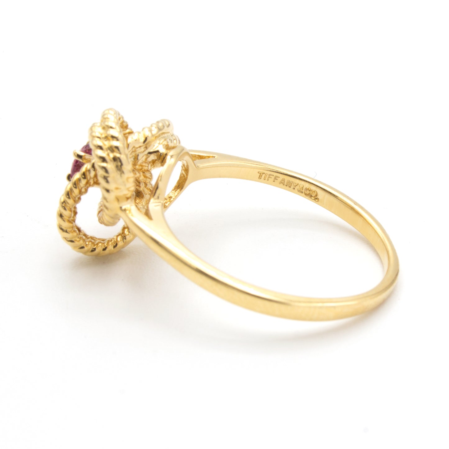 Tiffany & Co Twist ruby ring SIZE 52