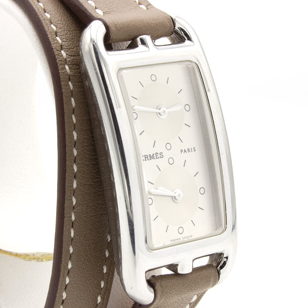 Hermes Cape Cod Dual Time CC3.210 - bracelet etaupe DT