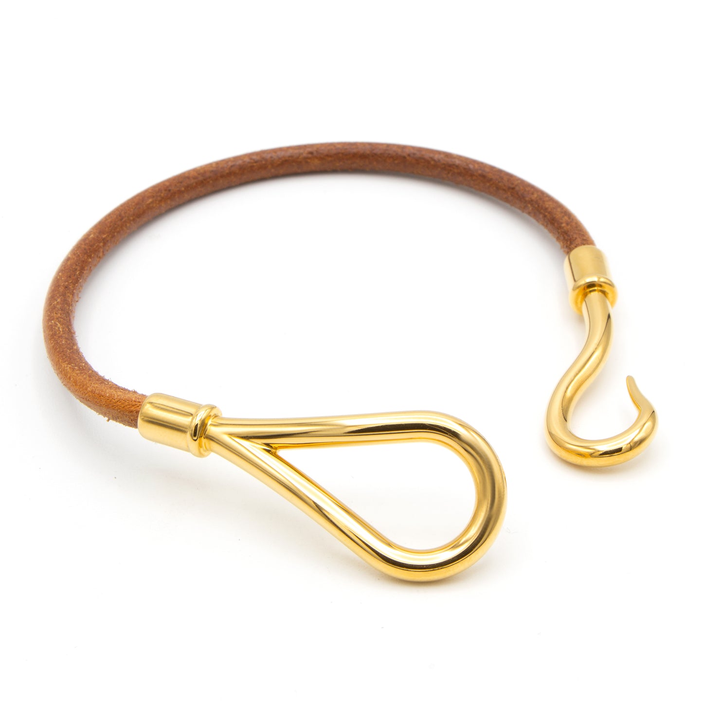 Hermès Jumbo bracelet simple tour & natural leather