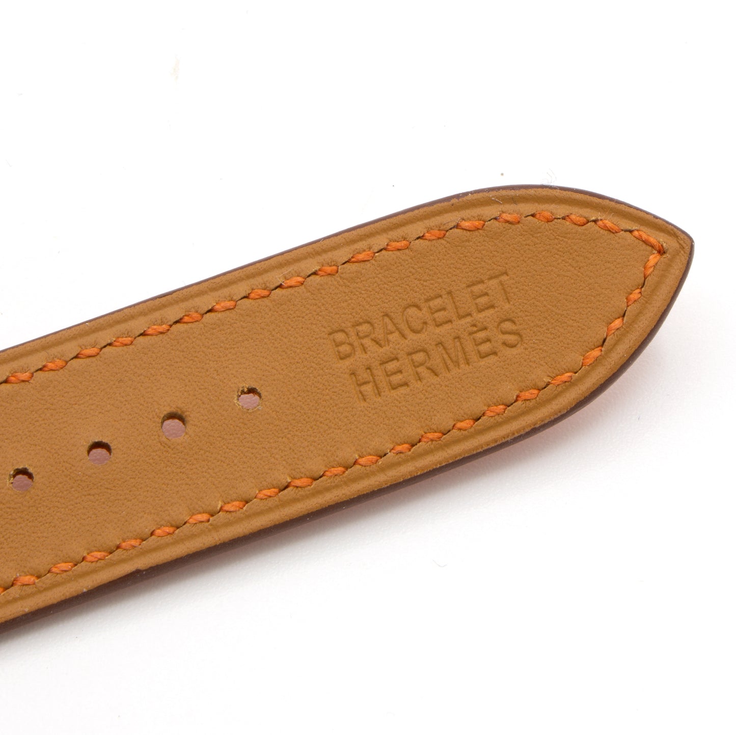 Hermès Rallye RA1.810 watch bracelet orange