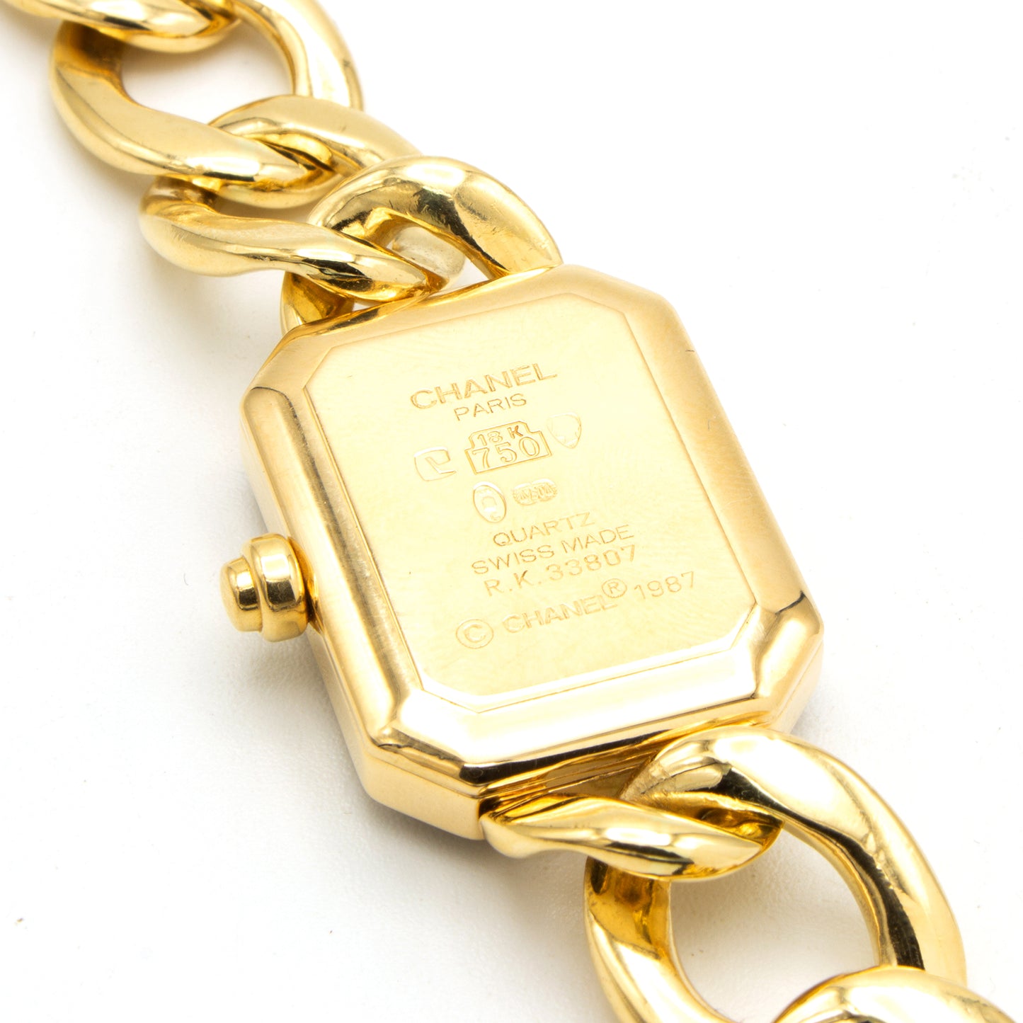Chanel Première Chaine 18K watch Sz L