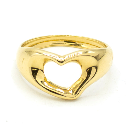 Tiffany & Co Elsa Peretti curved heart ring SIZE 51,5