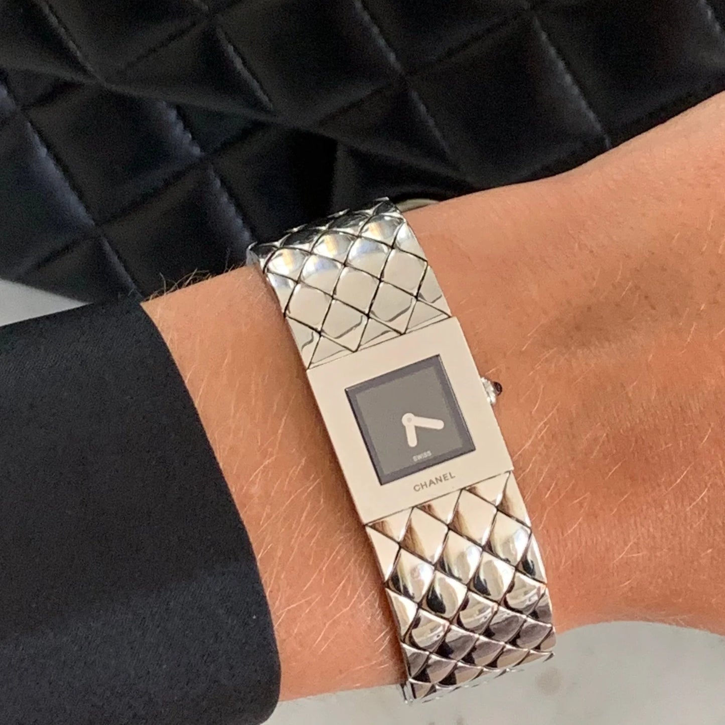 Chanel Matelassée watch steel