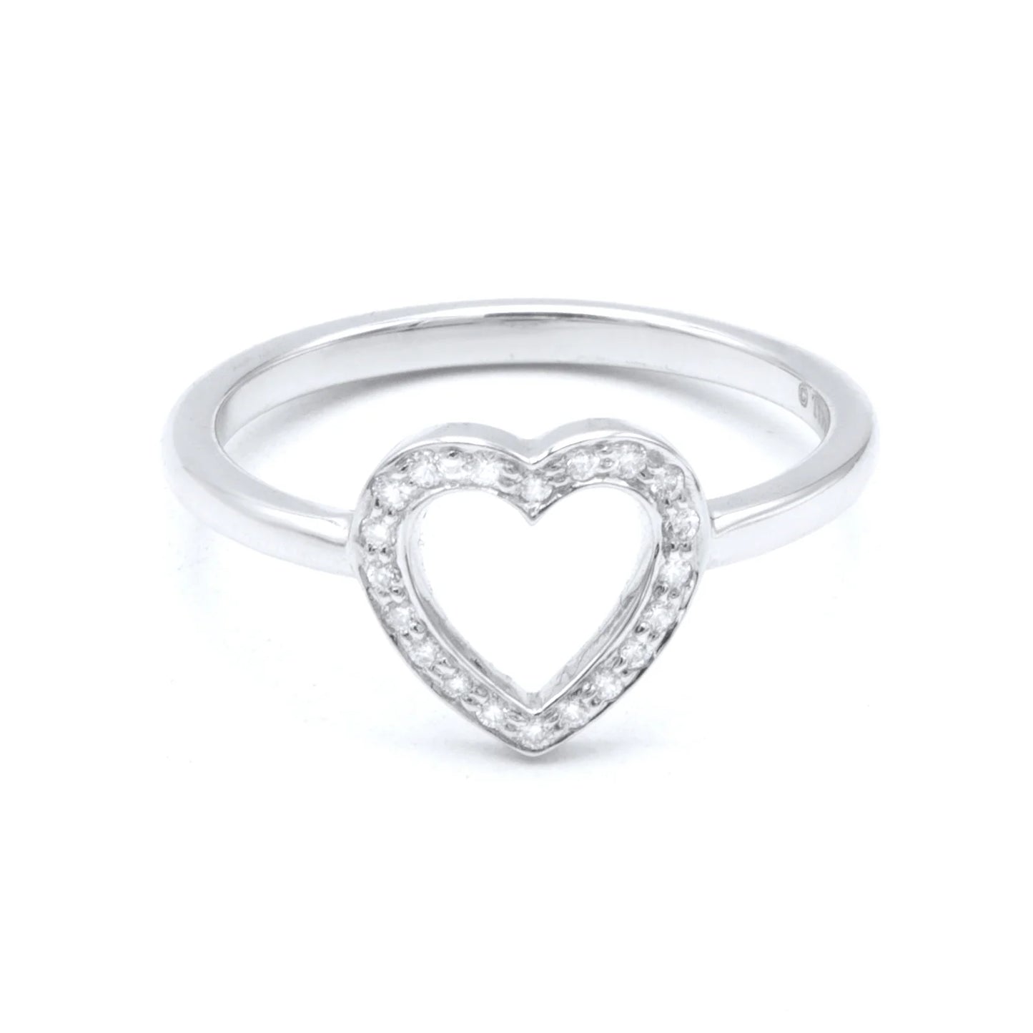 Tiffany & Co open heart Sentimental ring SIZE 50,5