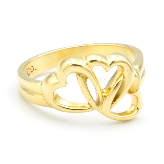 Tiffany & Co Triple Heart ring SIZE 49,5