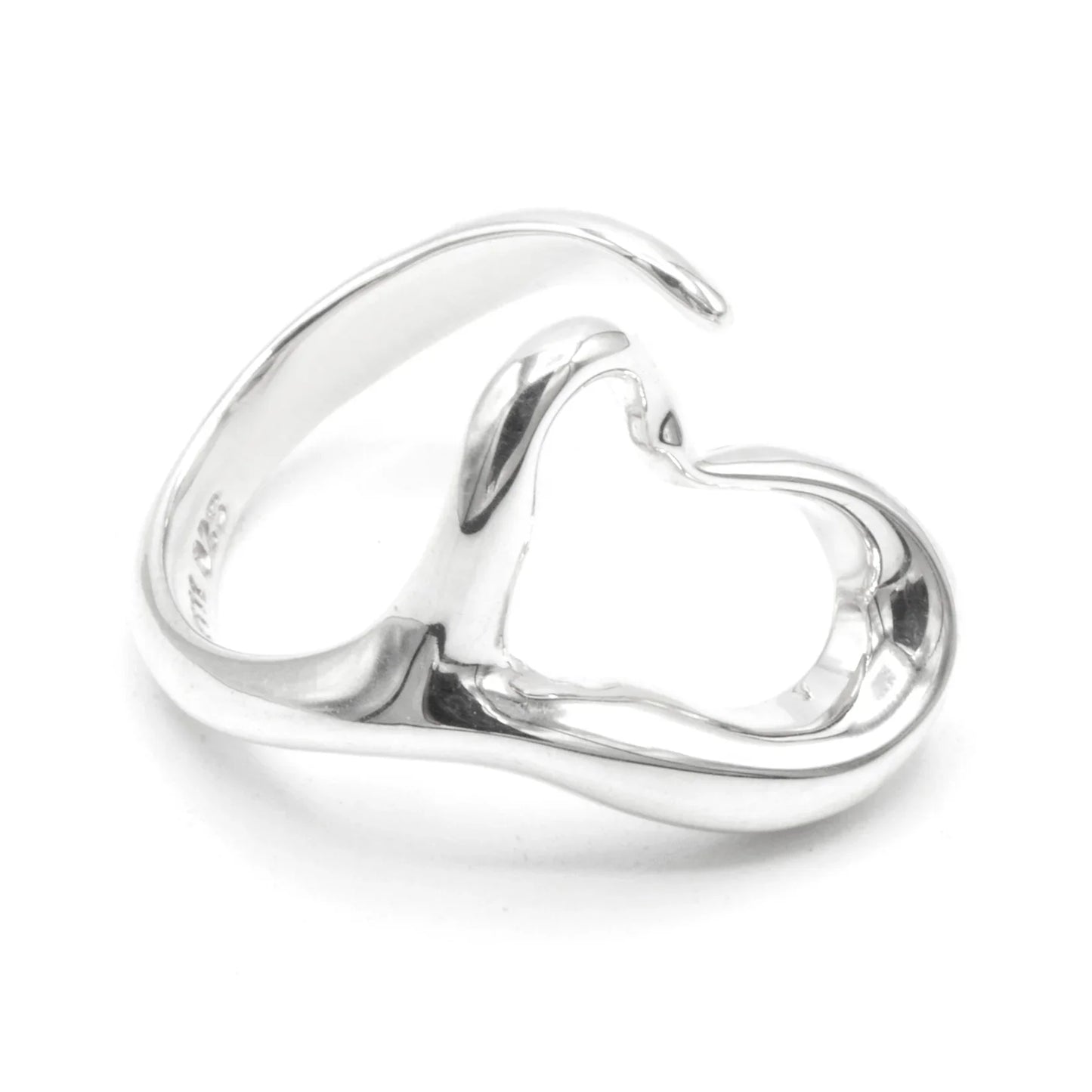 Tiffany & Co Open Heart ring SIZE 50