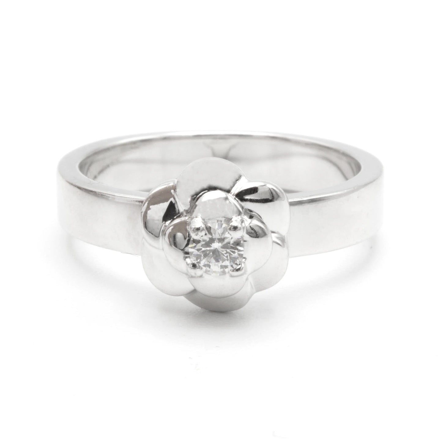 Chanel Camélia diamond ring SIZE 47,5
