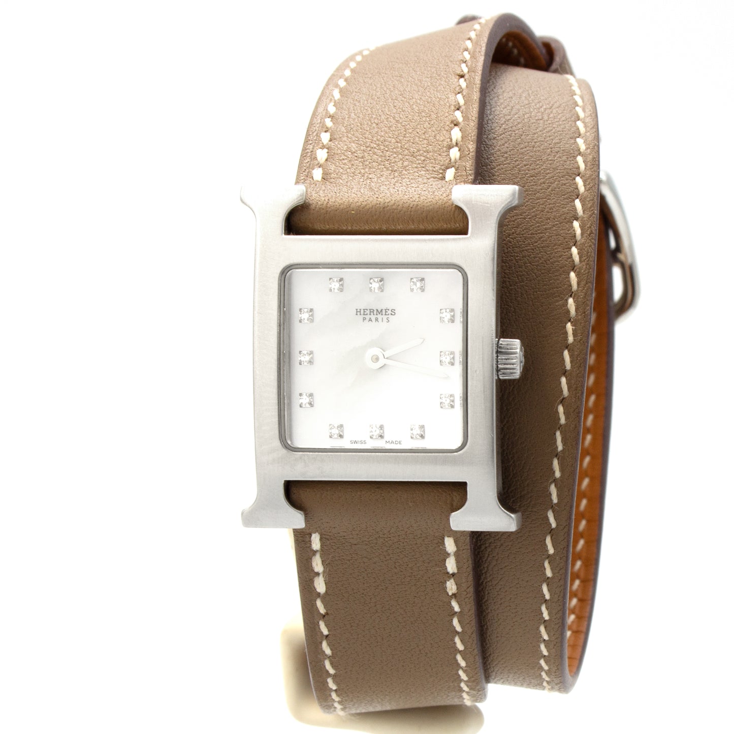 Hermès Heure H HH1.210 diamonds watch