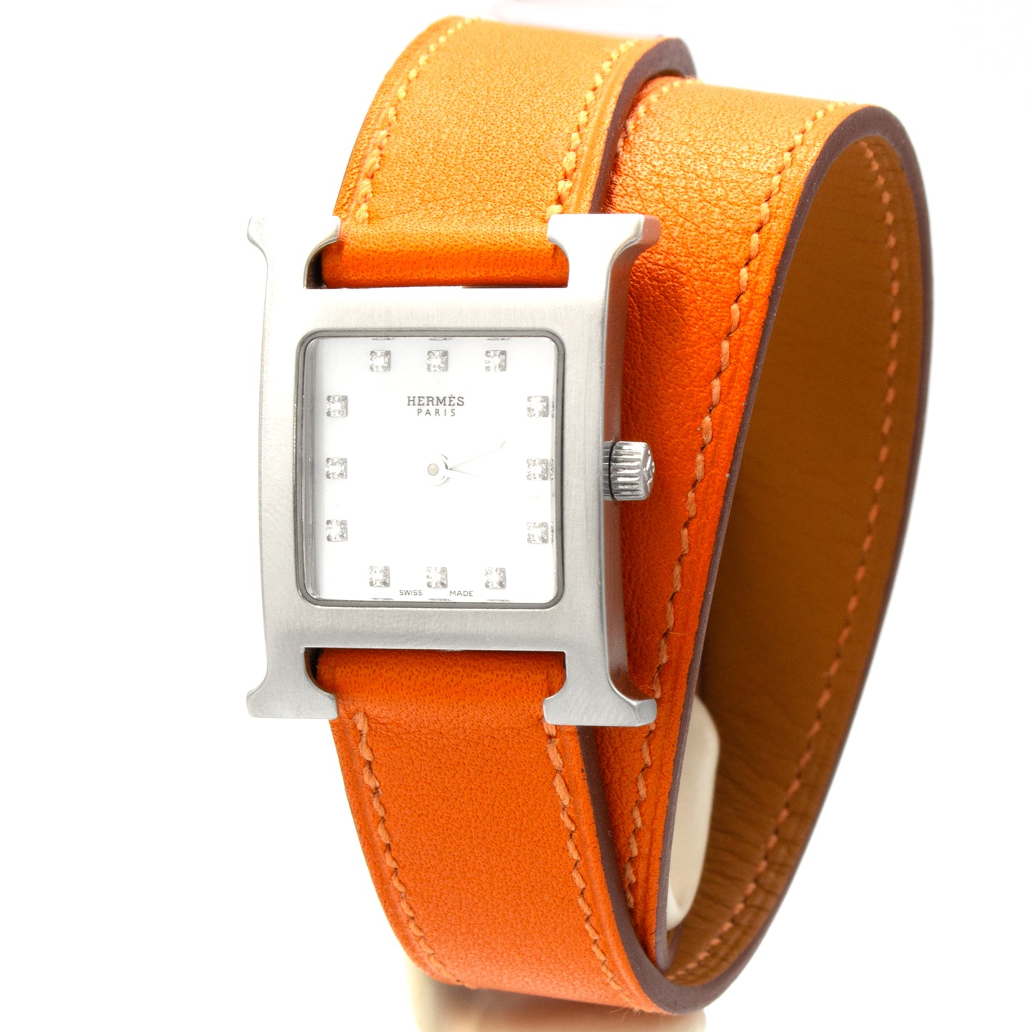 Hermès Heure H HH1.210 diamonds watch