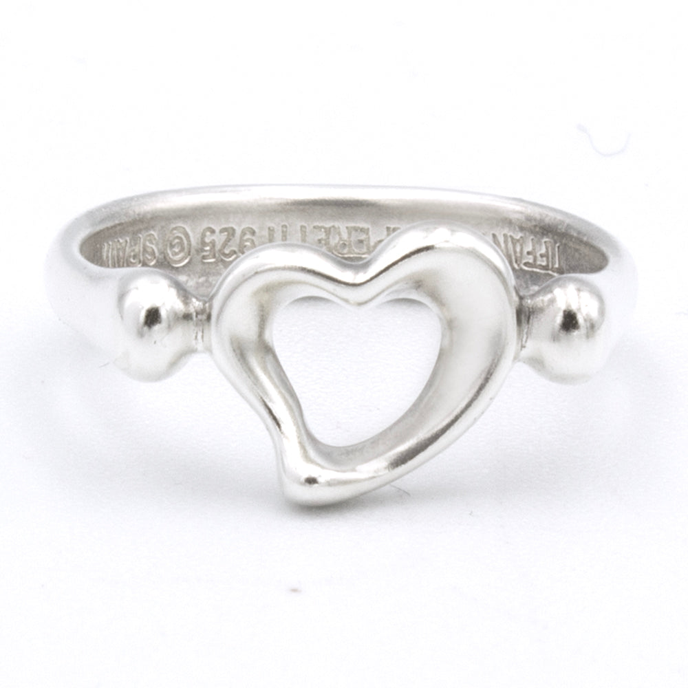 Tiffany & Co Open Heart Elsa Peretti ring SIZE 48,5