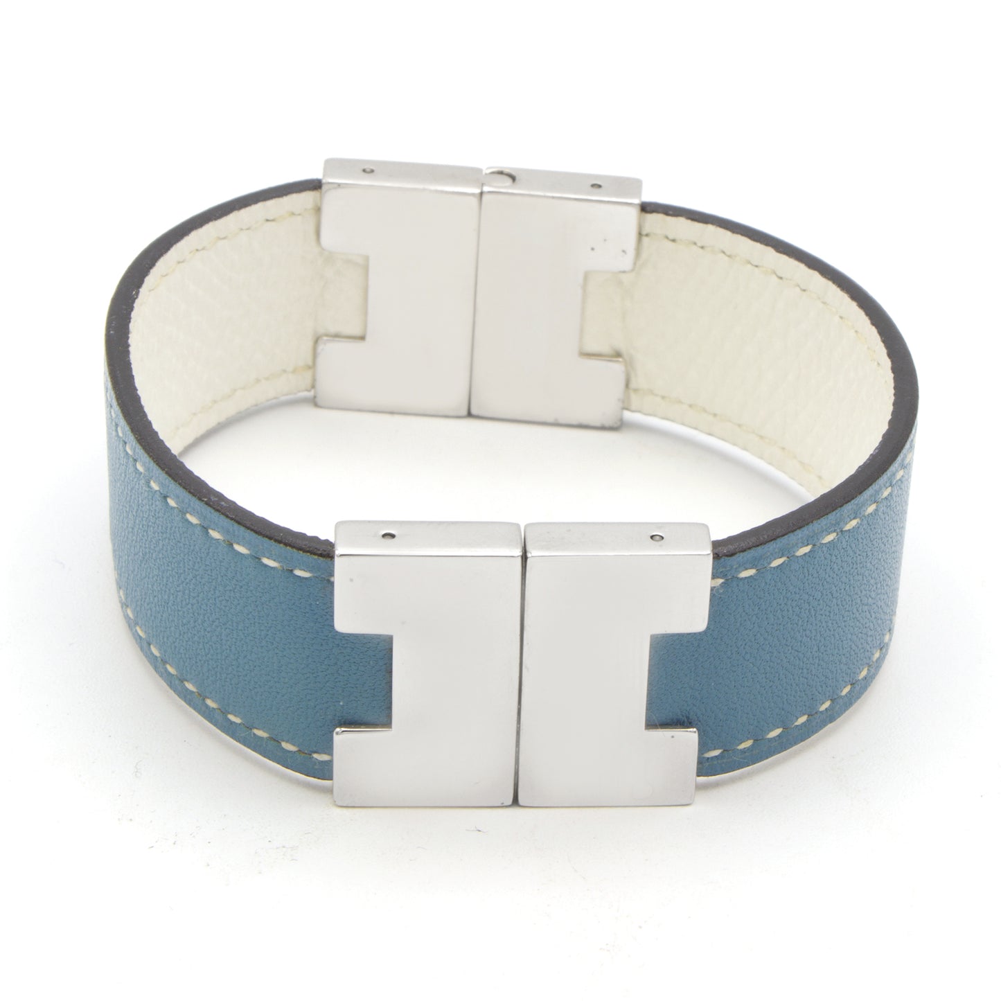 Hermès H Metal & Cuir bracelet