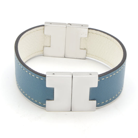 Hermès H Metal & Cuir bracelet