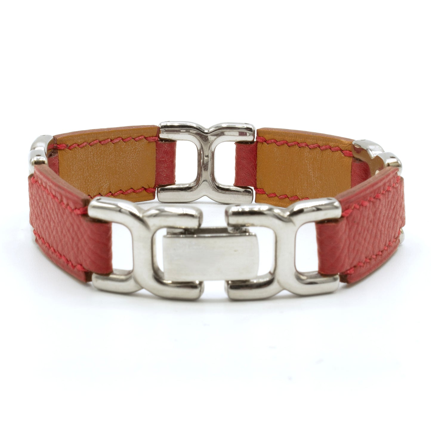 Hermès H link leather bracelet