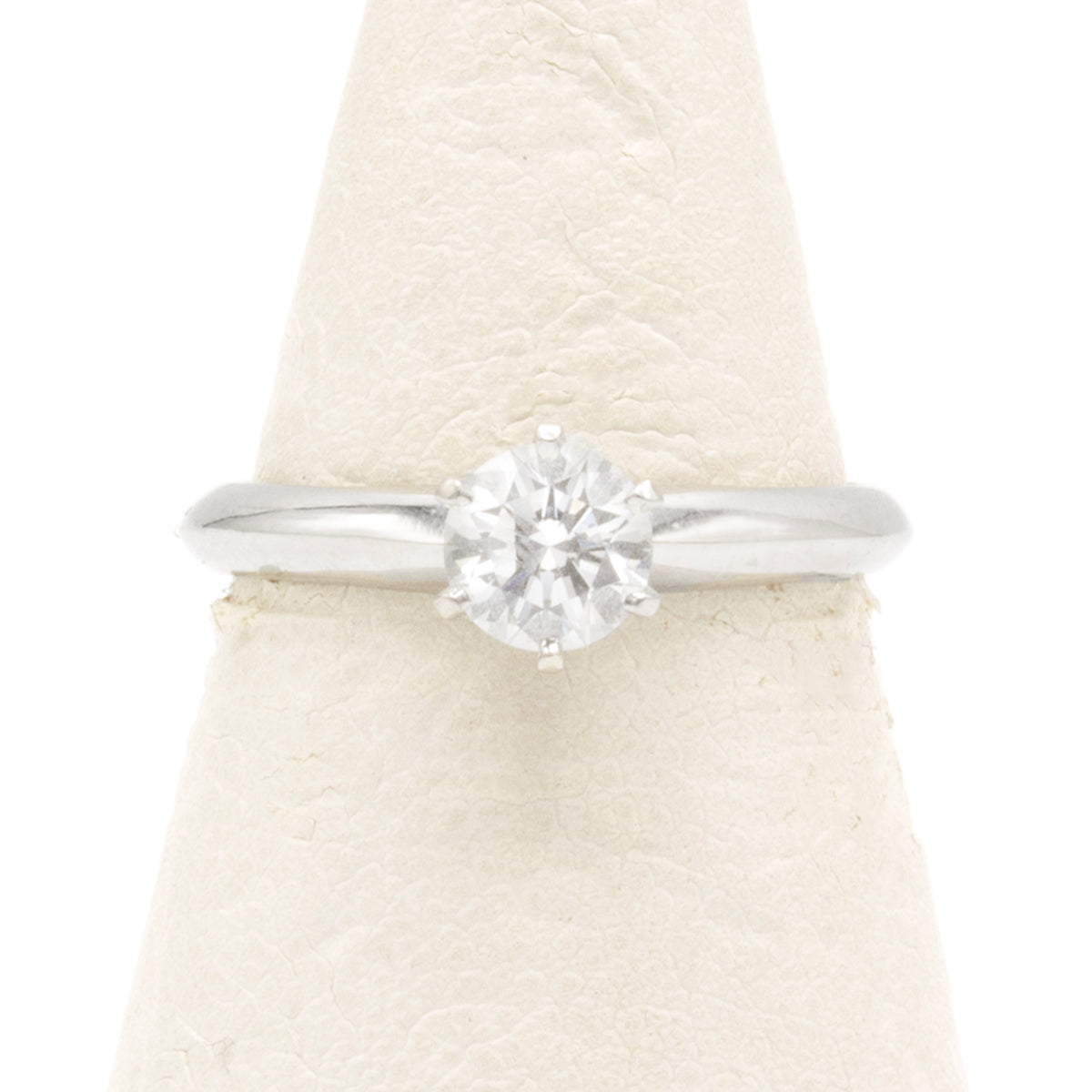 Tiffany & Co Solitaire Setting ring 0,46ct Sz 48