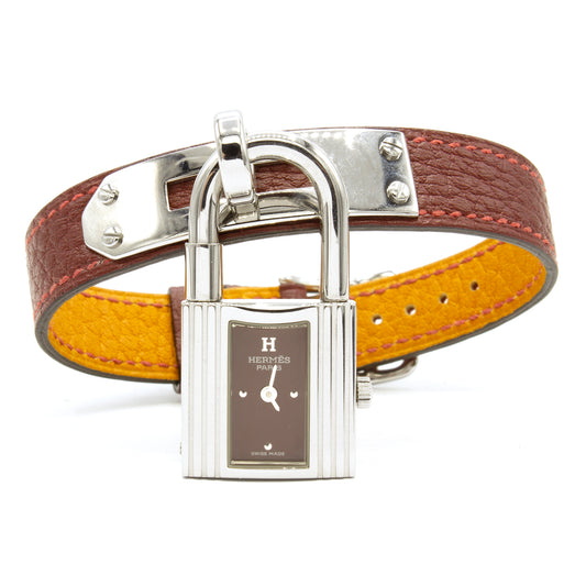 Hermès Kelly KE1.210 burgundy watch