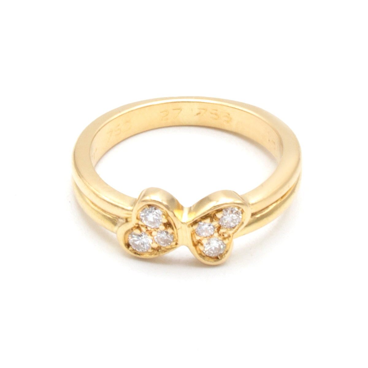 Cartier Double Heart ring Size 48