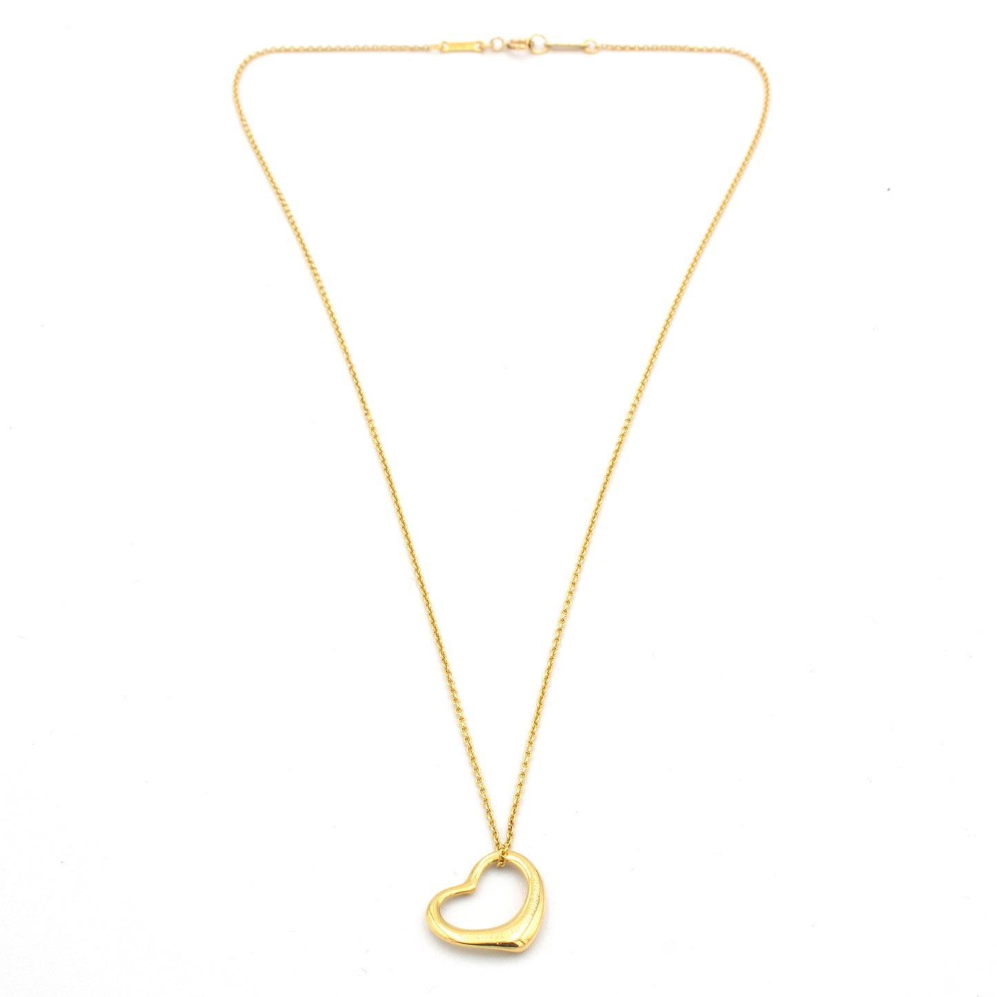 Tiffany & Co Open Heart 18K necklace