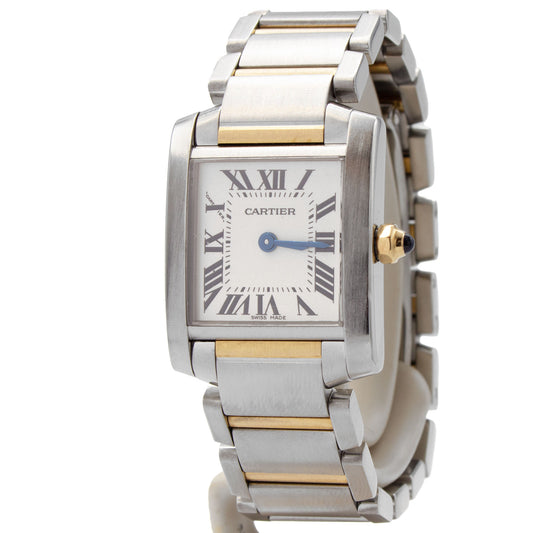 Cartier Tank Française 18k & Stainless Steel watch