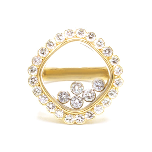 Chopard Happy Diamonds YG ring SIZE 52