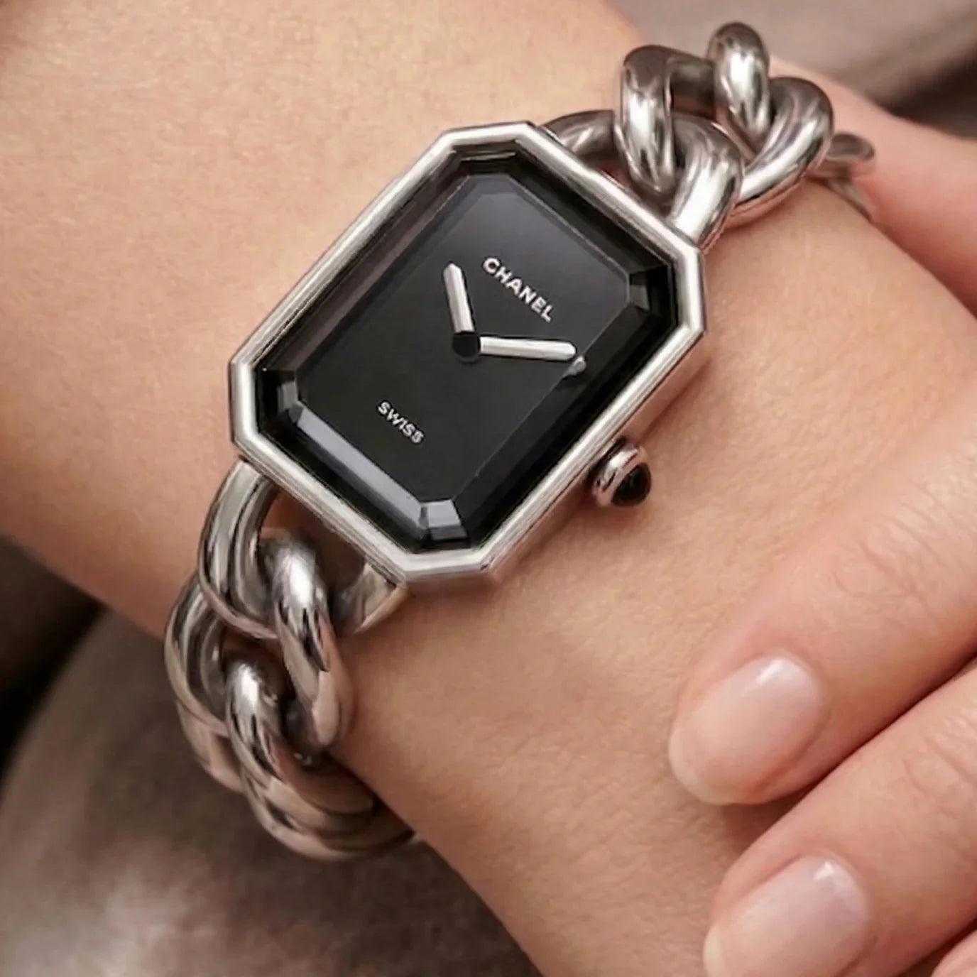 Chanel Premiere Chain Watch Bracelet Size L