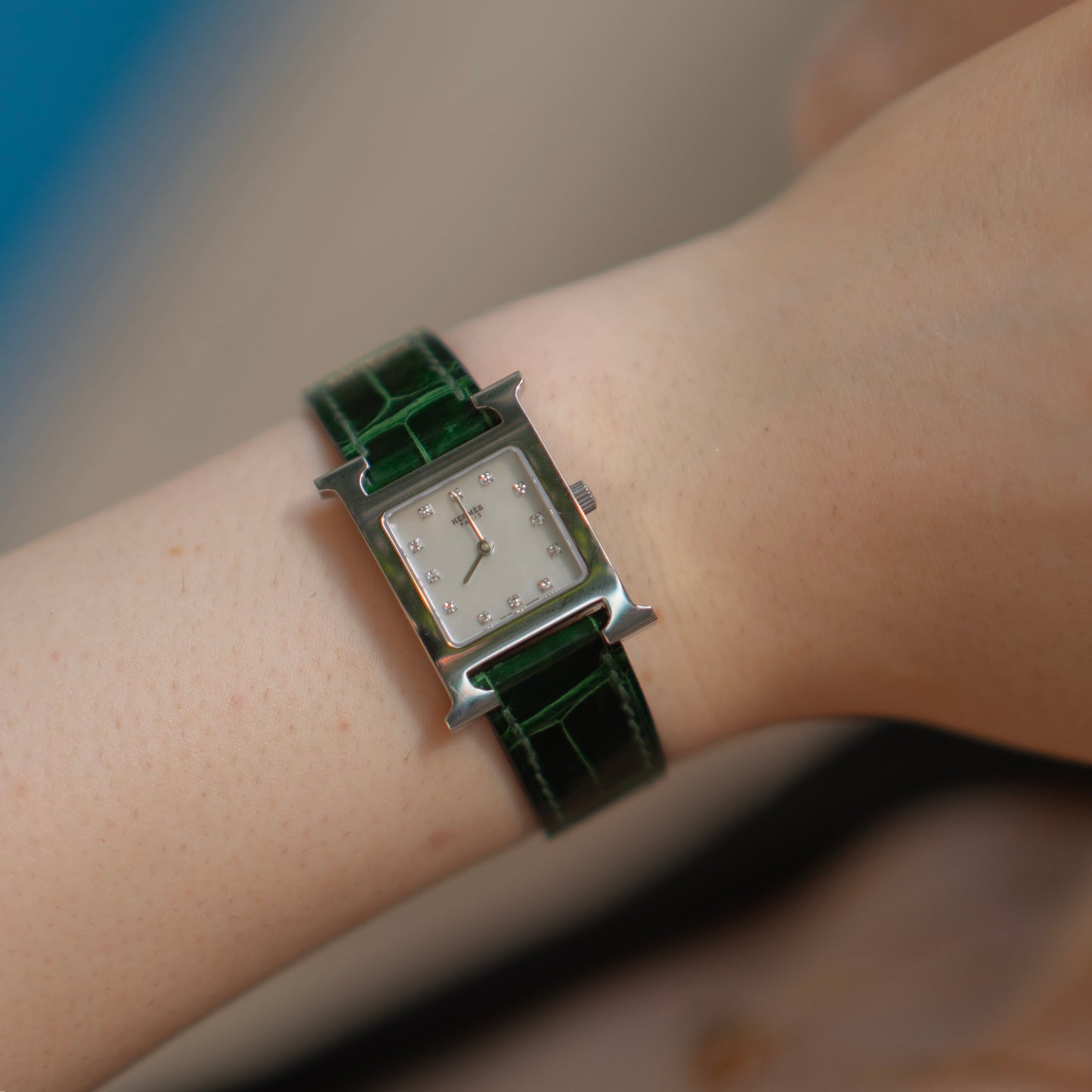 Hermès Heure H HH1.210 diamonds watch