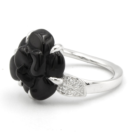 Chanel Camelia ring Size 48