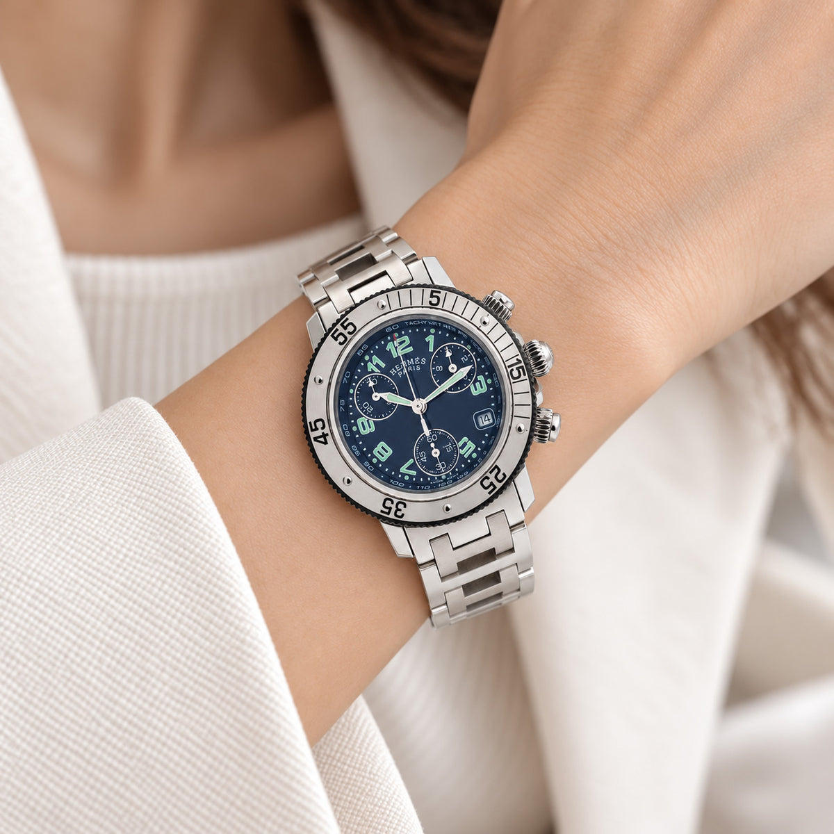 Hermès Clipper Chrono CL2.315 watch