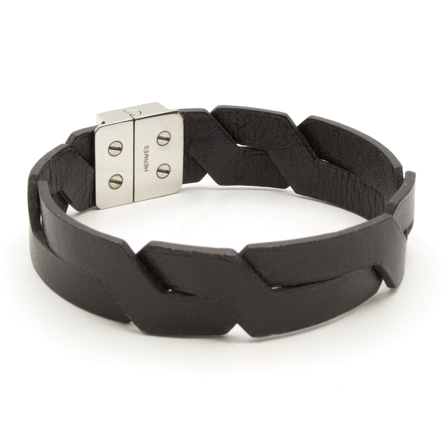 Hermès H black bracelet