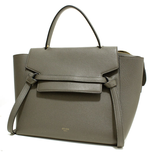 Celine Belt micro grey bag