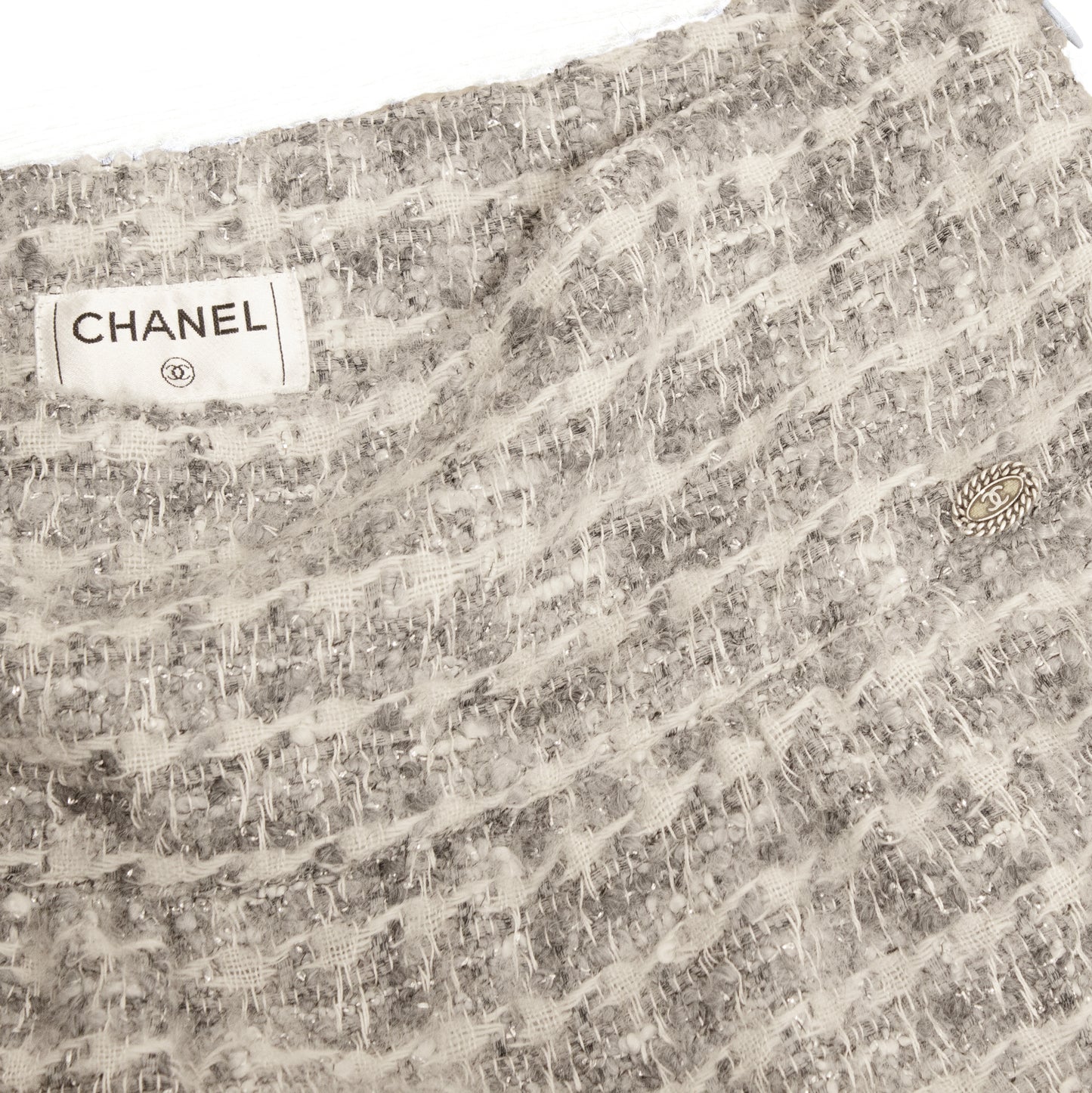 Chanel CC tweed skirt