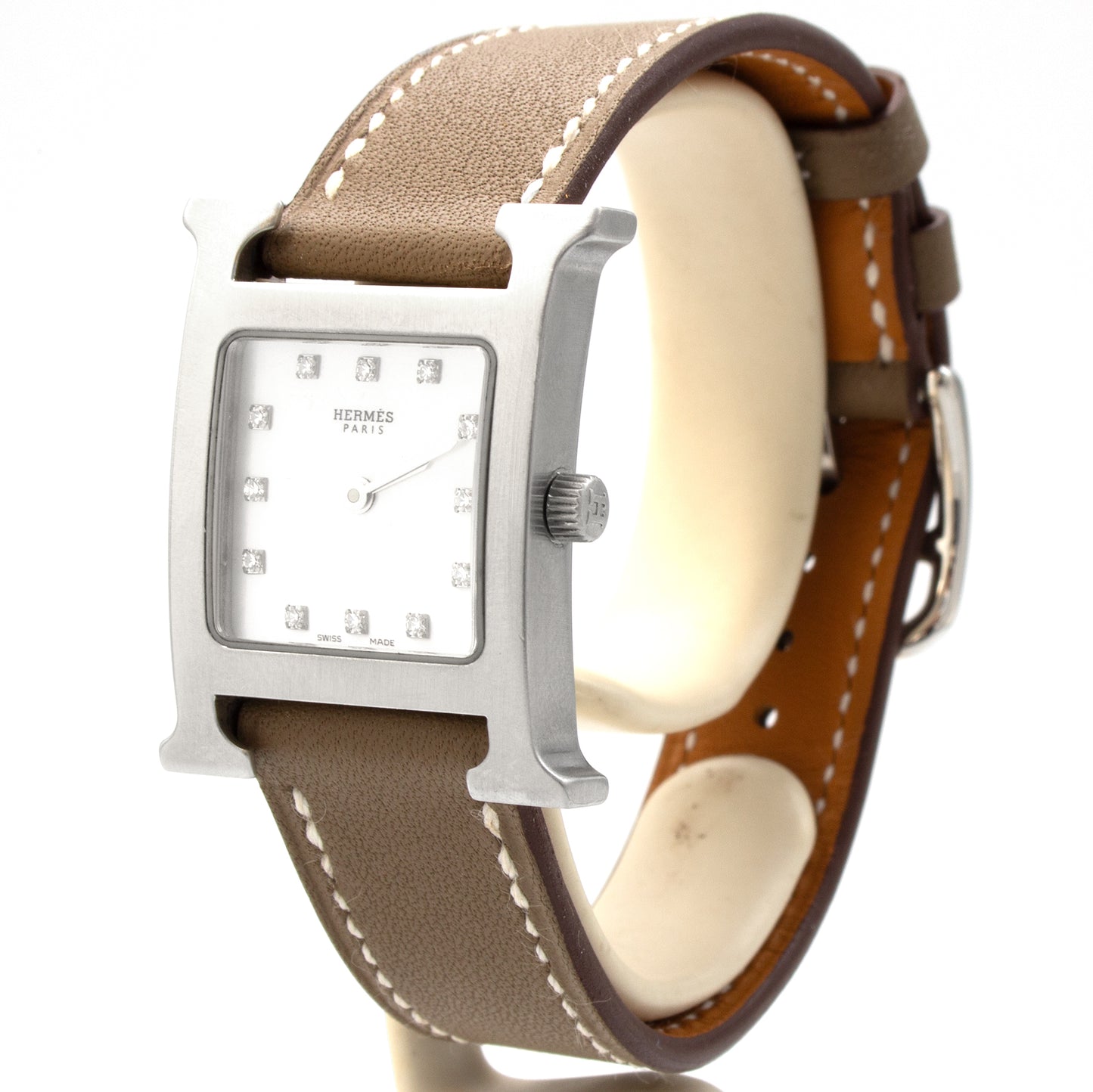 Hermès Heure H HH1.210 diamonds watch