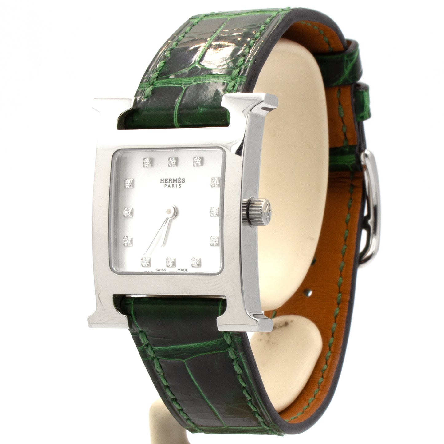 Hermès Heure H HH1.210 diamonds watch