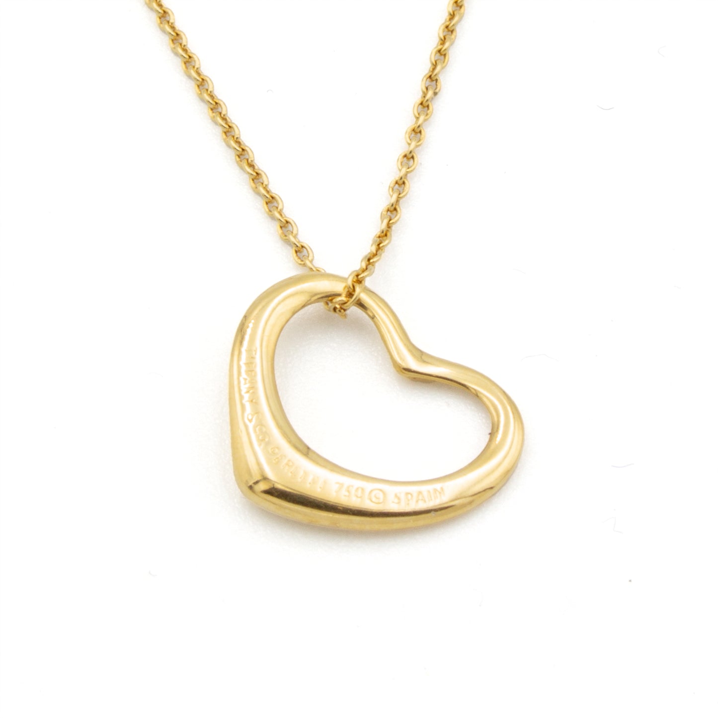 Tiffany & Co Open Heart 18K necklace