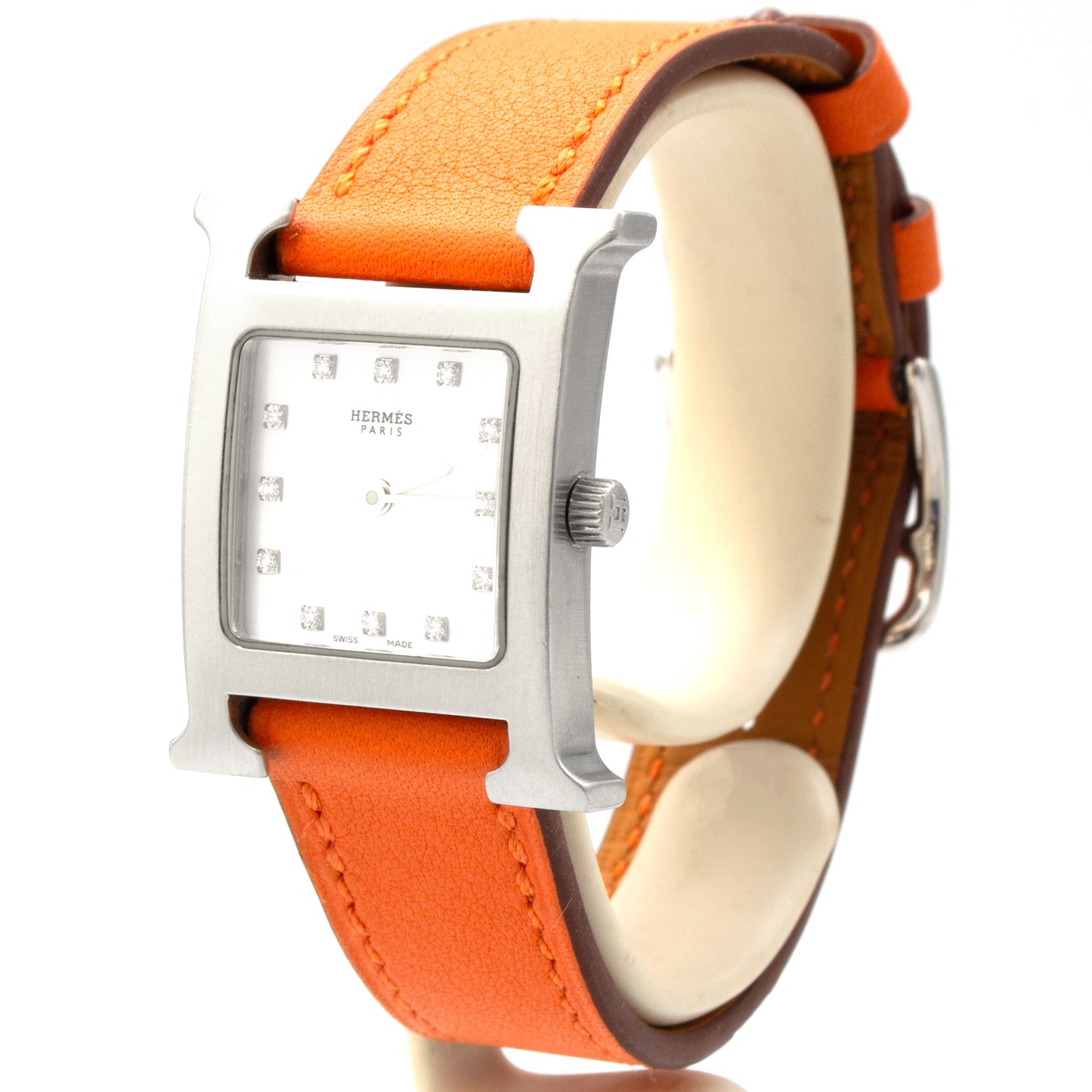Hermès Heure H HH1.210 diamonds watch