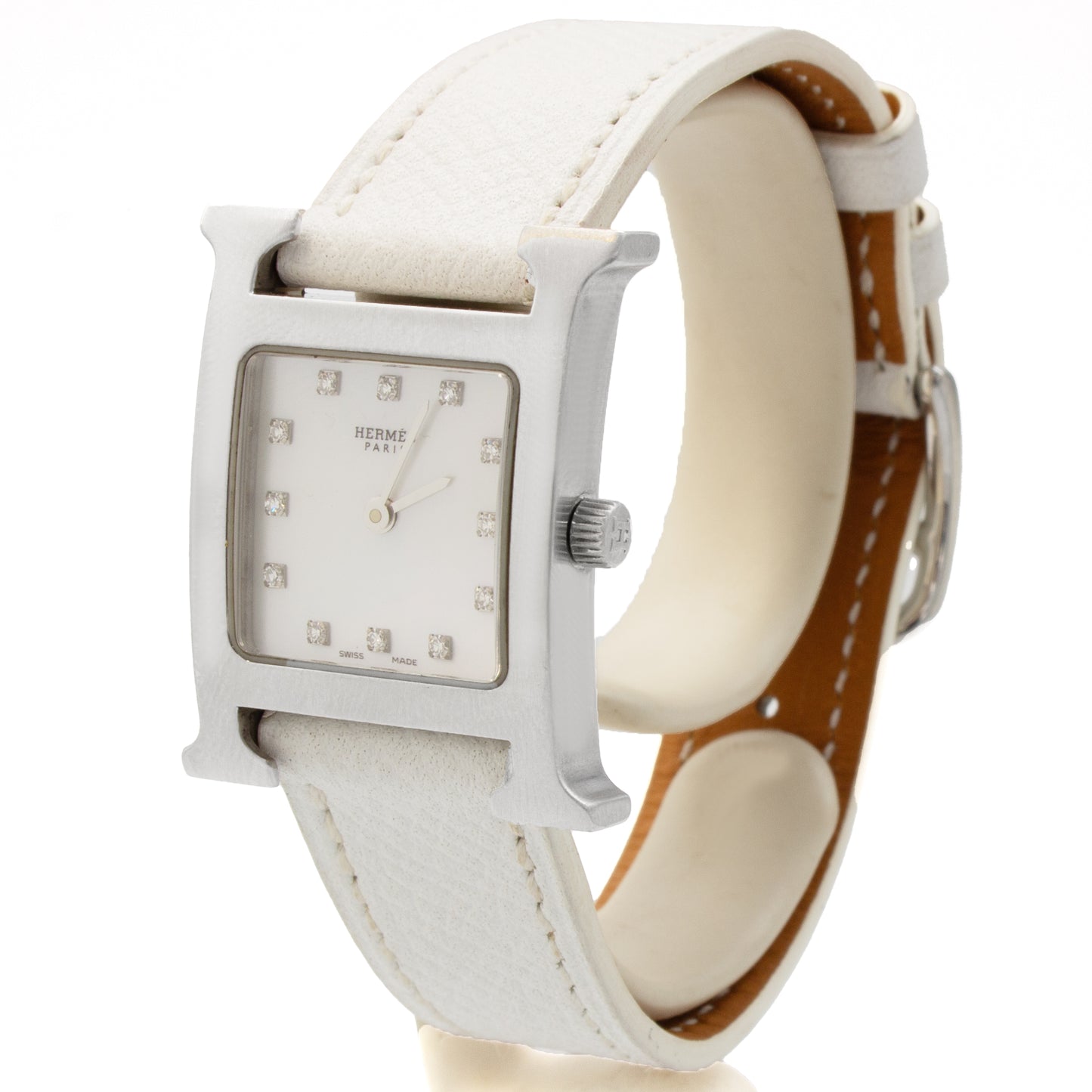 Hermès Heure H HH1.210 diamonds watch