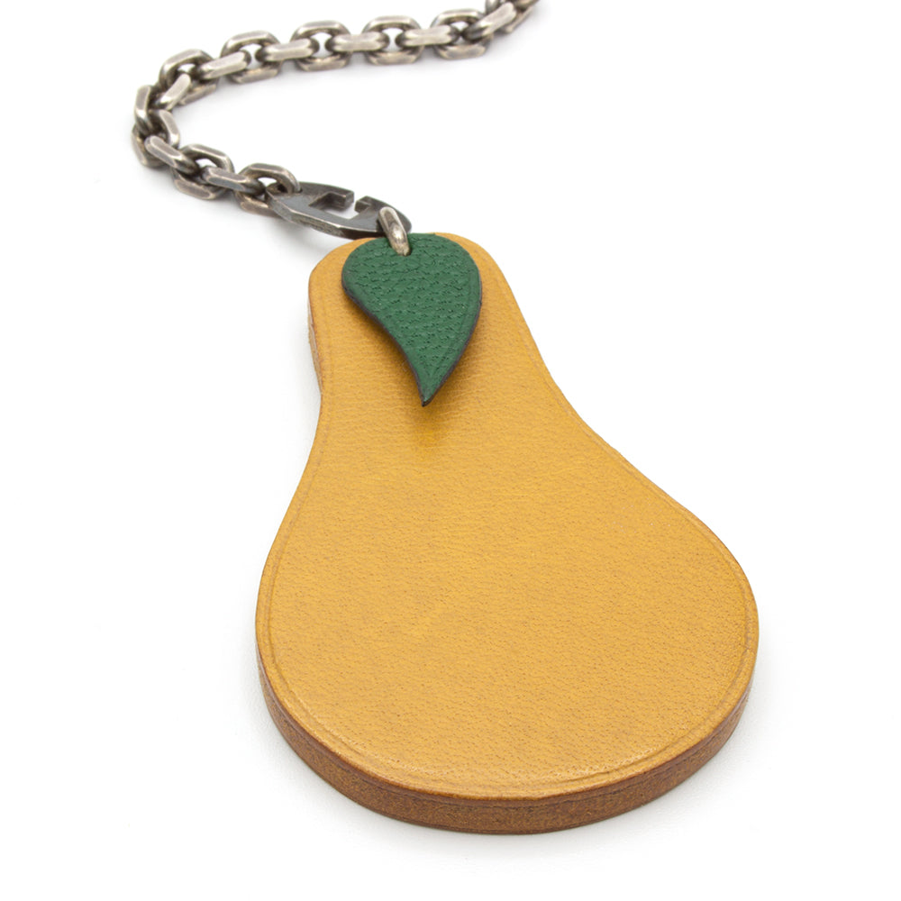 Hermès pear-shaped leather key holder