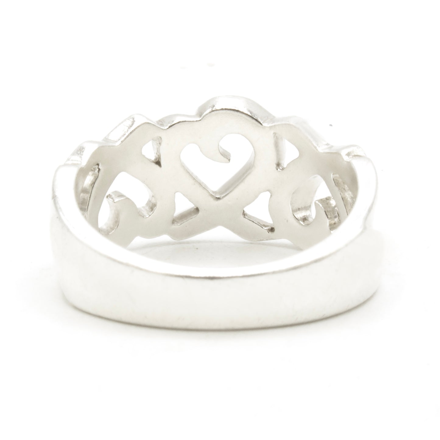 Tiffany & Co Triple Loving Heart ring SIZE 51